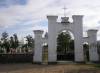 Main gate to the cemetery. On the right site is orthodox section